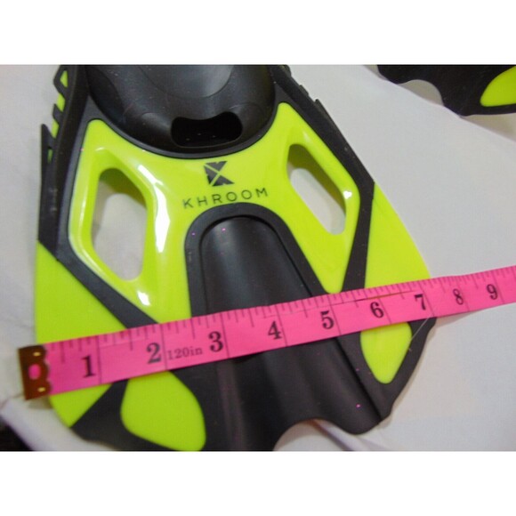 Khroom Swim/Snorkle Flippers Size S/M  (4.5 - 8.5) Adjustable Yellow and Black - Picture 9 of 9